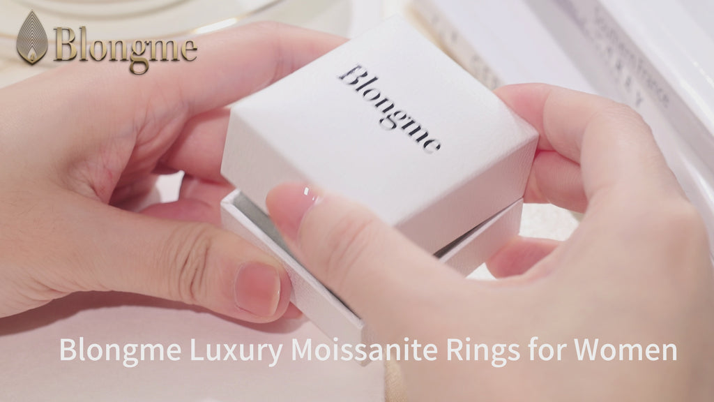 Blongme Womens Moissanite Wedding Band Rings Two Row D Color VVS1 Pear Cut 3.8ct Engagement Stackable Eternity Anniversary Band Gift for Her